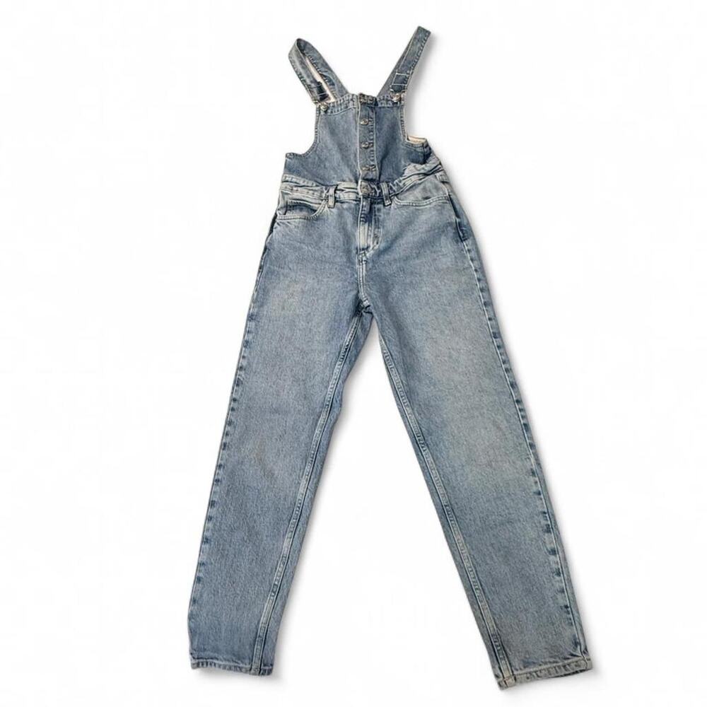 We The Free Denim Overalls Size 25 Free People Cottagecore Boho Hippie 80s Style